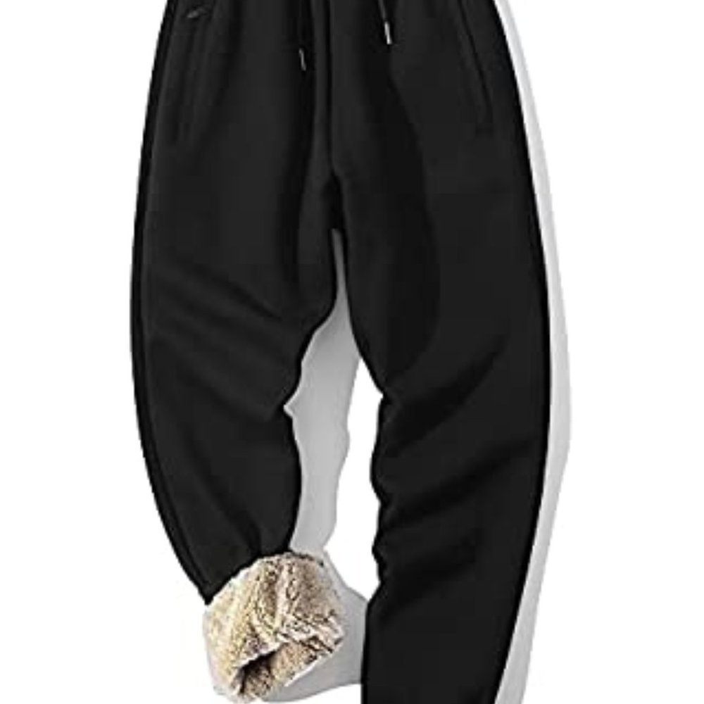 Yeokou Women's Warm Sherpa Lined Athletic Sweatpants Jogger Fleece Pants